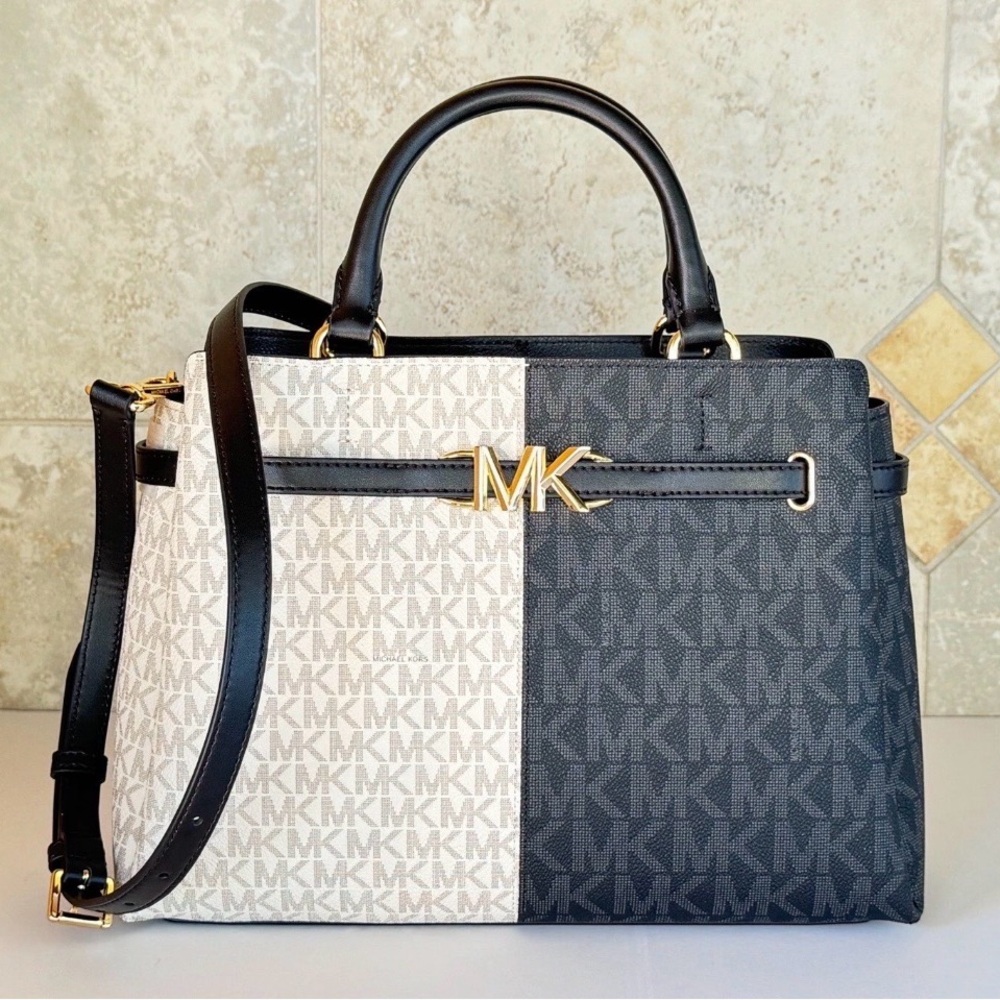 Michael Kors Reed Black and White Women's Bag